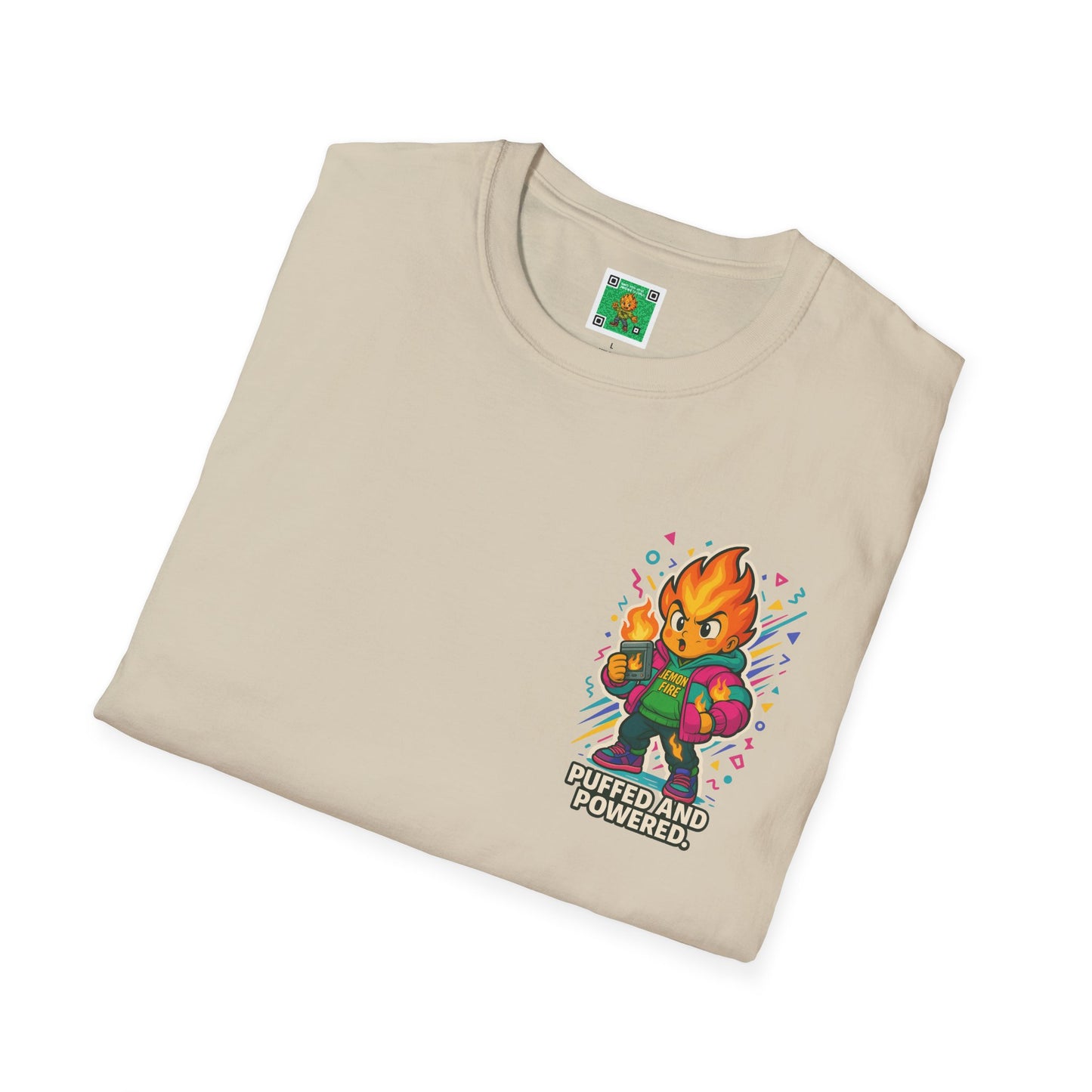 Puffed and Powered Unisex Softstyle T-Shirt | Fun Graphic Tee for All Occasions