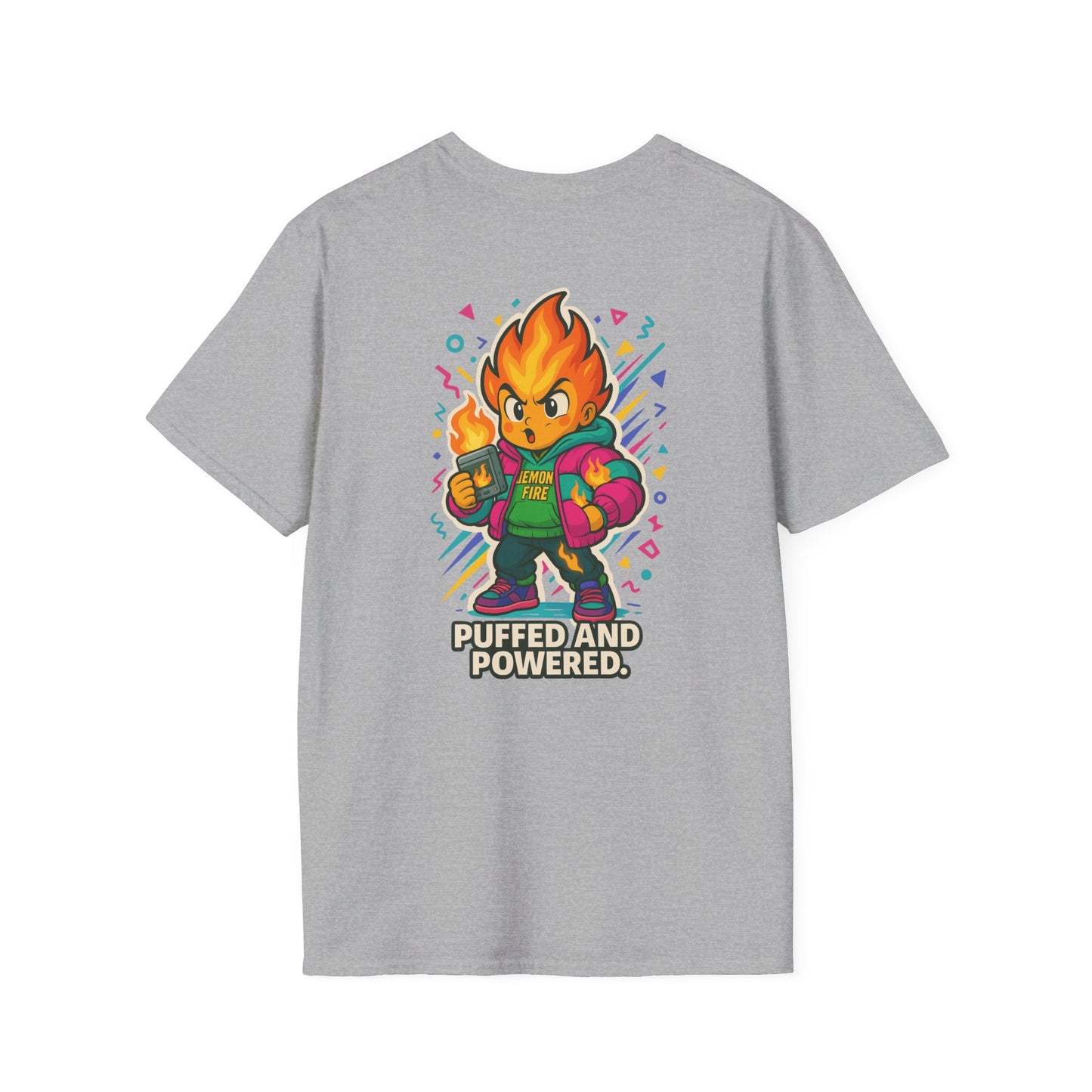 Puffed and Powered Unisex Softstyle T-Shirt | Fun Graphic Tee for All Occasions