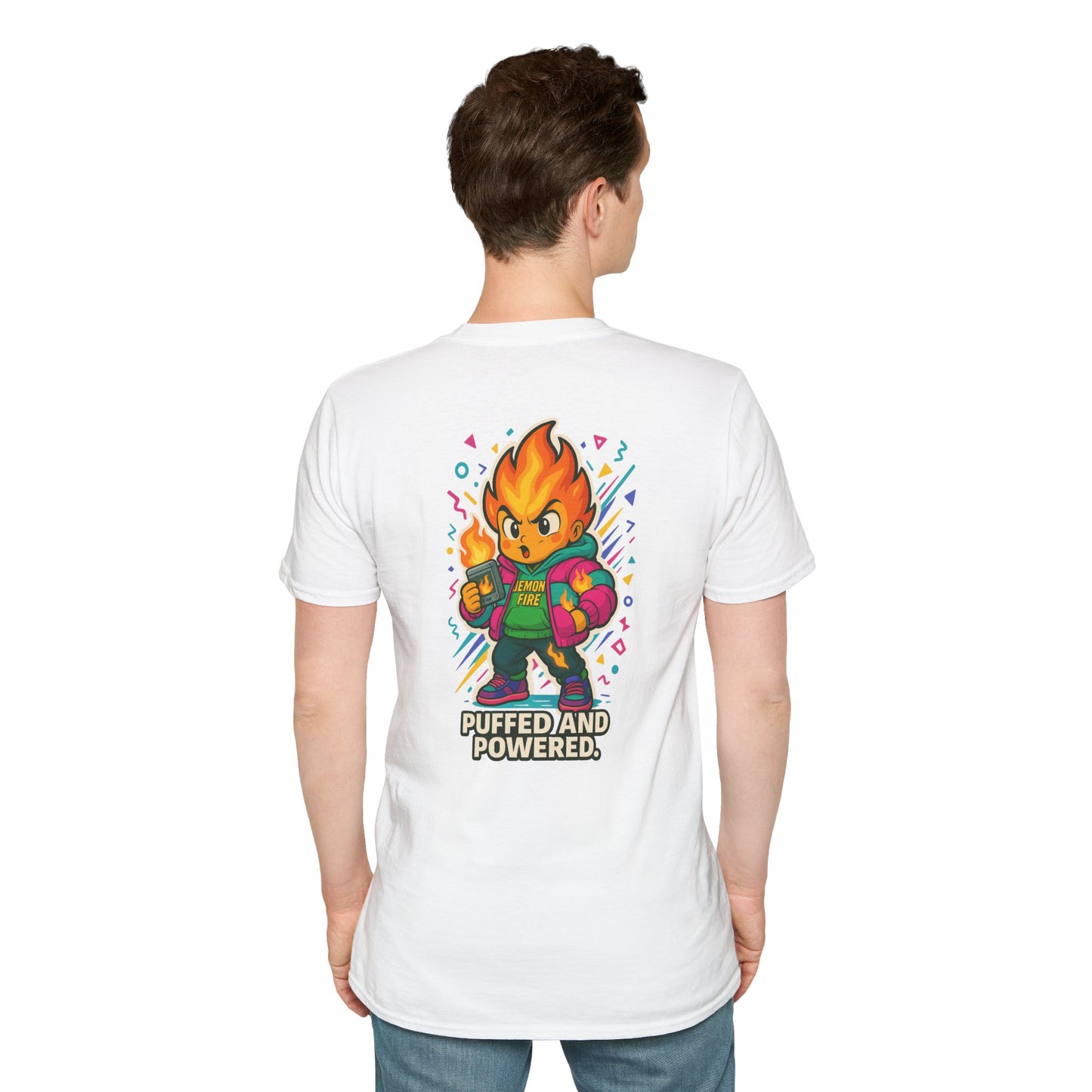 Puffed and Powered Unisex Softstyle T-Shirt | Fun Graphic Tee for All Occasions