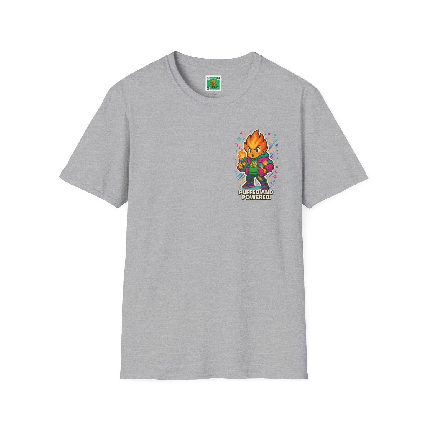 Puffed and Powered Unisex Softstyle T-Shirt | Fun Graphic Tee for All Occasions