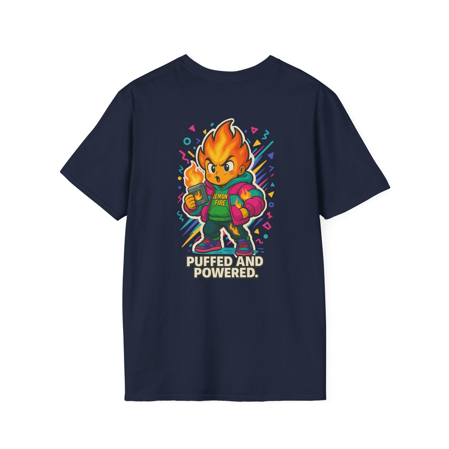 Puffed and Powered Unisex Softstyle T-Shirt | Fun Graphic Tee for All Occasions