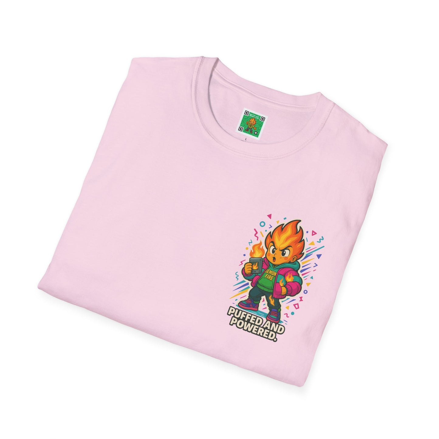 Puffed and Powered Unisex Softstyle T-Shirt | Fun Graphic Tee for All Occasions
