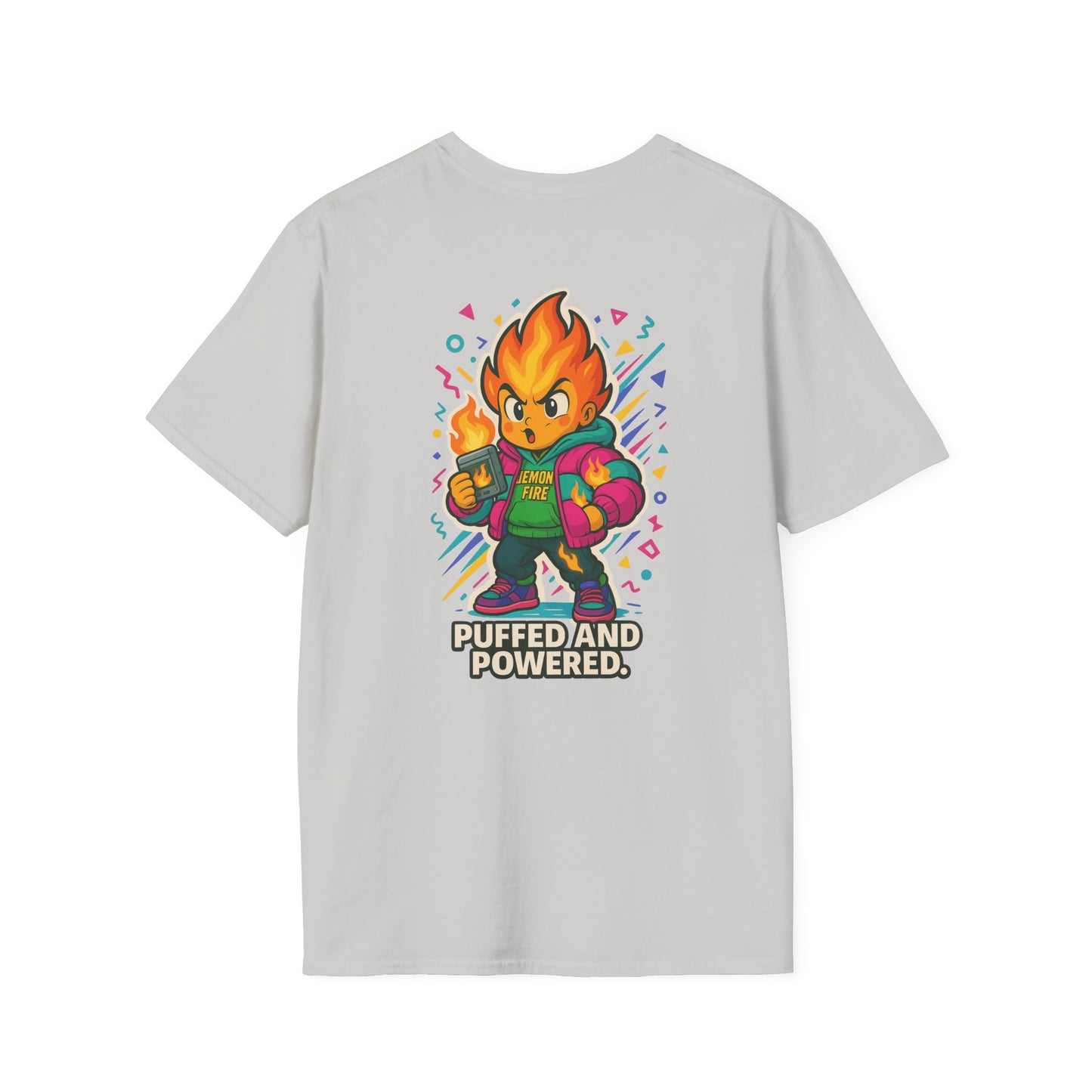 Puffed and Powered Unisex Softstyle T-Shirt | Fun Graphic Tee for All Occasions