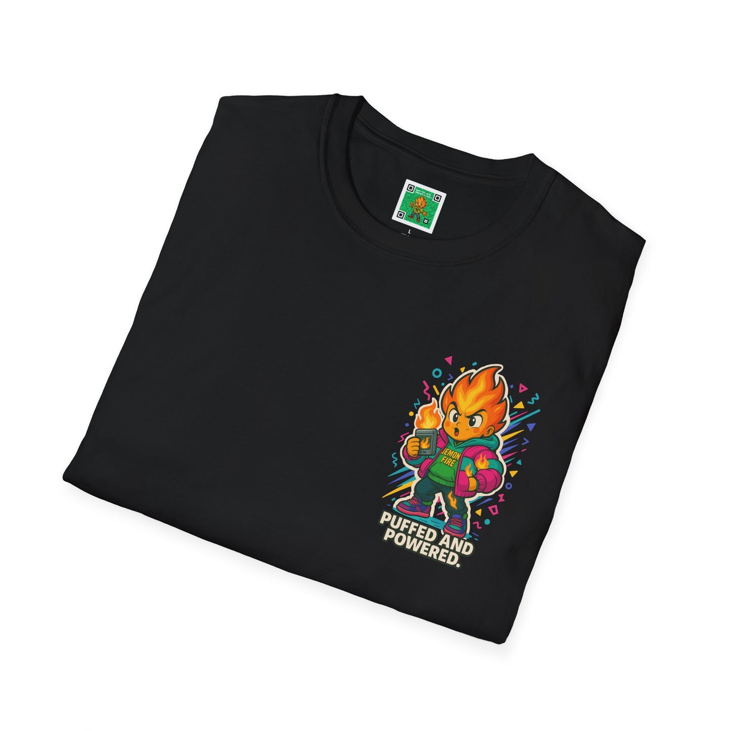 Puffed and Powered Unisex Softstyle T-Shirt | Fun Graphic Tee for All Occasions