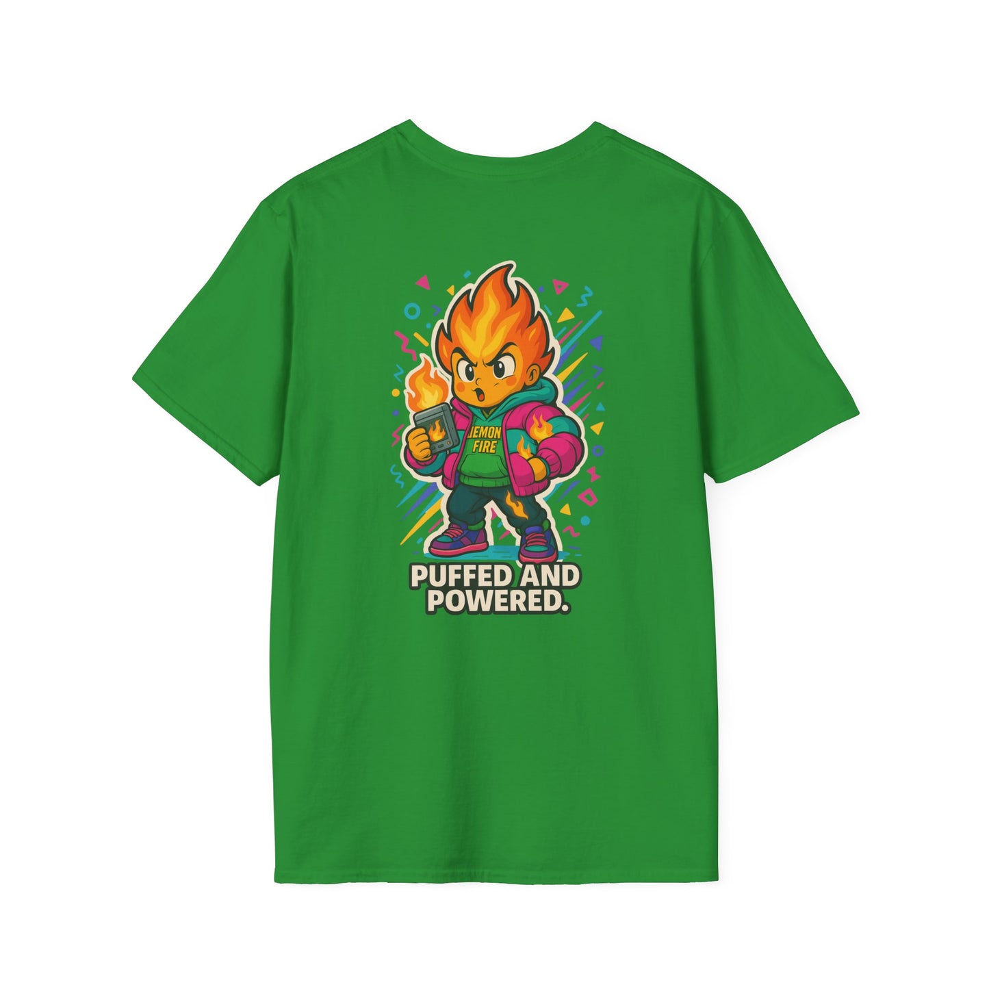 Puffed and Powered Unisex Softstyle T-Shirt | Fun Graphic Tee for All Occasions