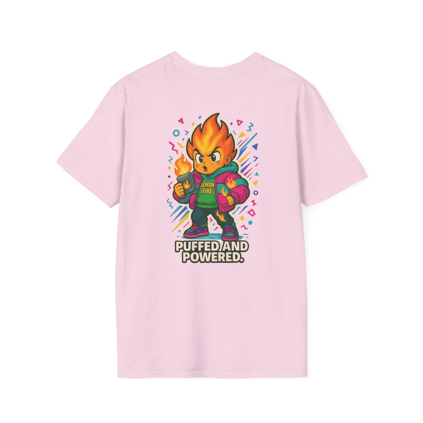 Puffed and Powered Unisex Softstyle T-Shirt | Fun Graphic Tee for All Occasions