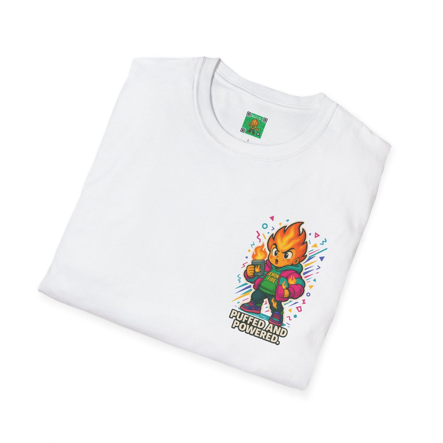 Puffed and Powered Unisex Softstyle T-Shirt | Fun Graphic Tee for All Occasions