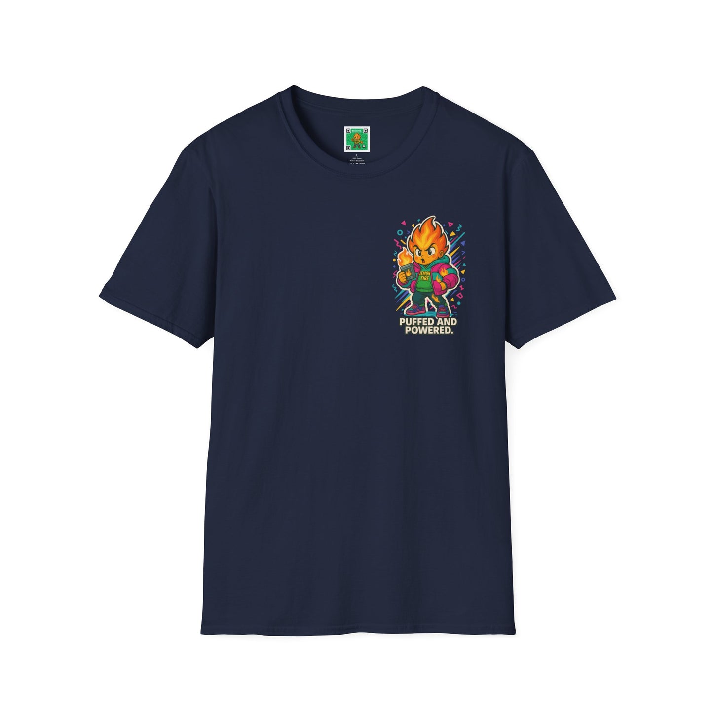 Puffed and Powered Unisex Softstyle T-Shirt | Fun Graphic Tee for All Occasions