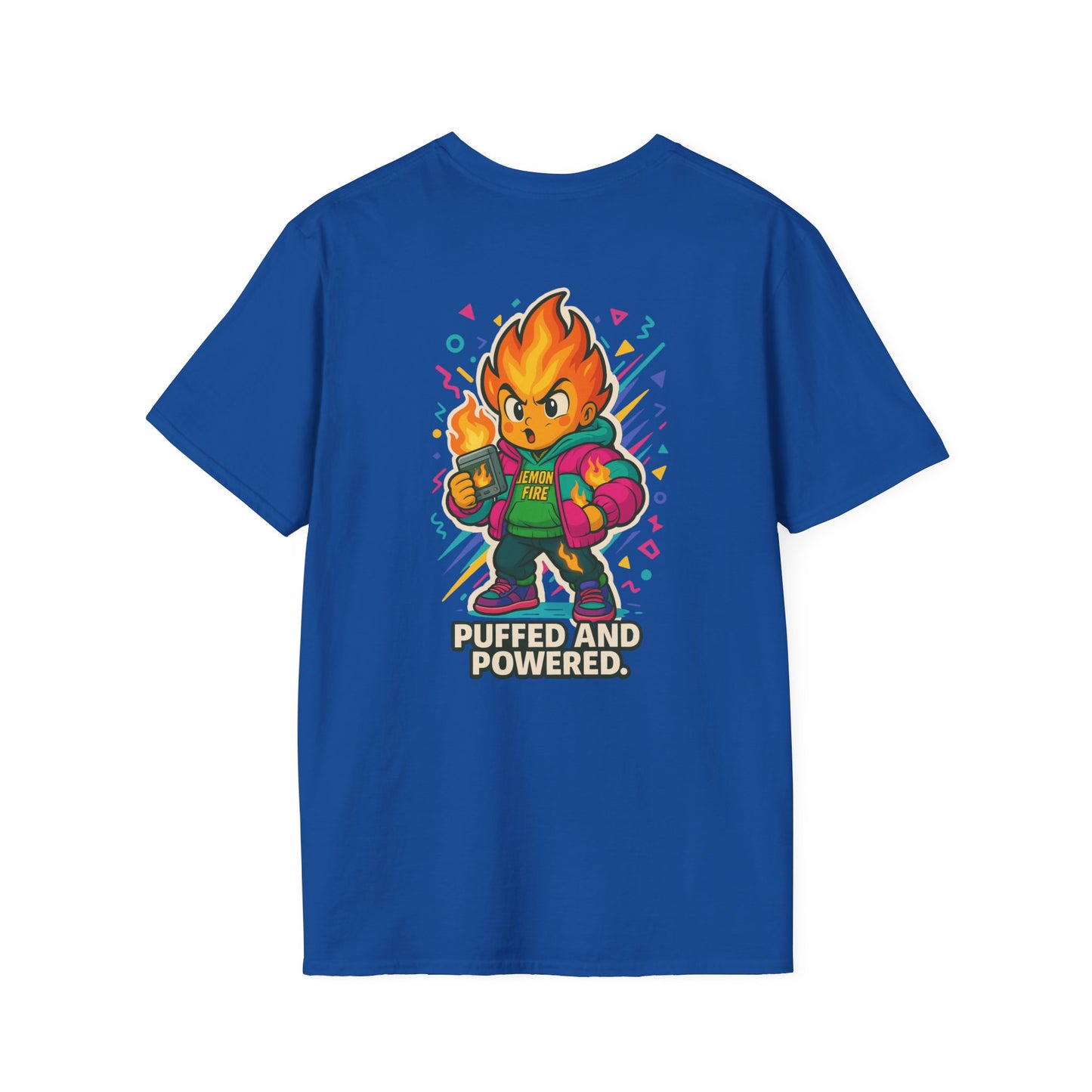 Puffed and Powered Unisex Softstyle T-Shirt | Fun Graphic Tee for All Occasions