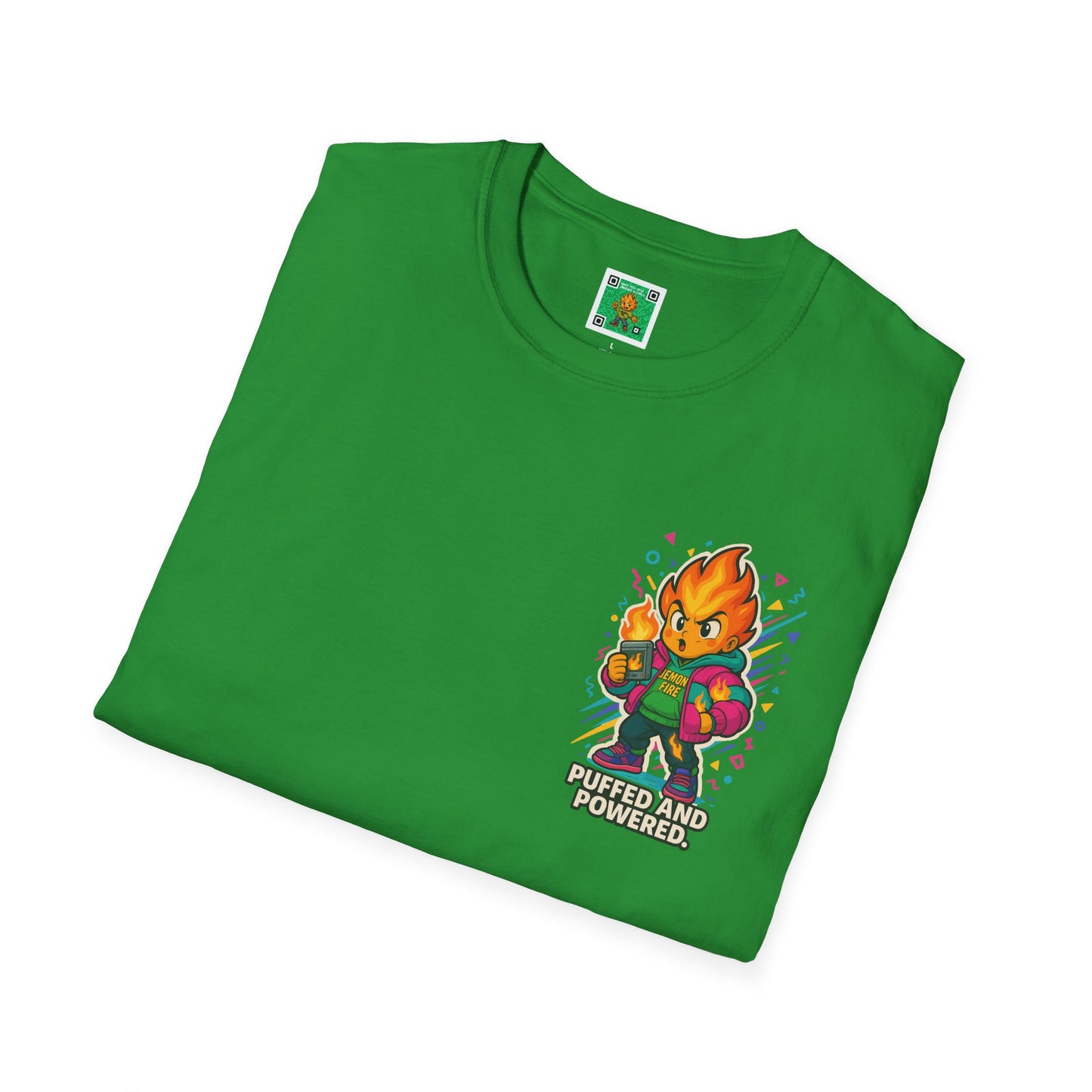 Puffed and Powered Unisex Softstyle T-Shirt | Fun Graphic Tee for All Occasions