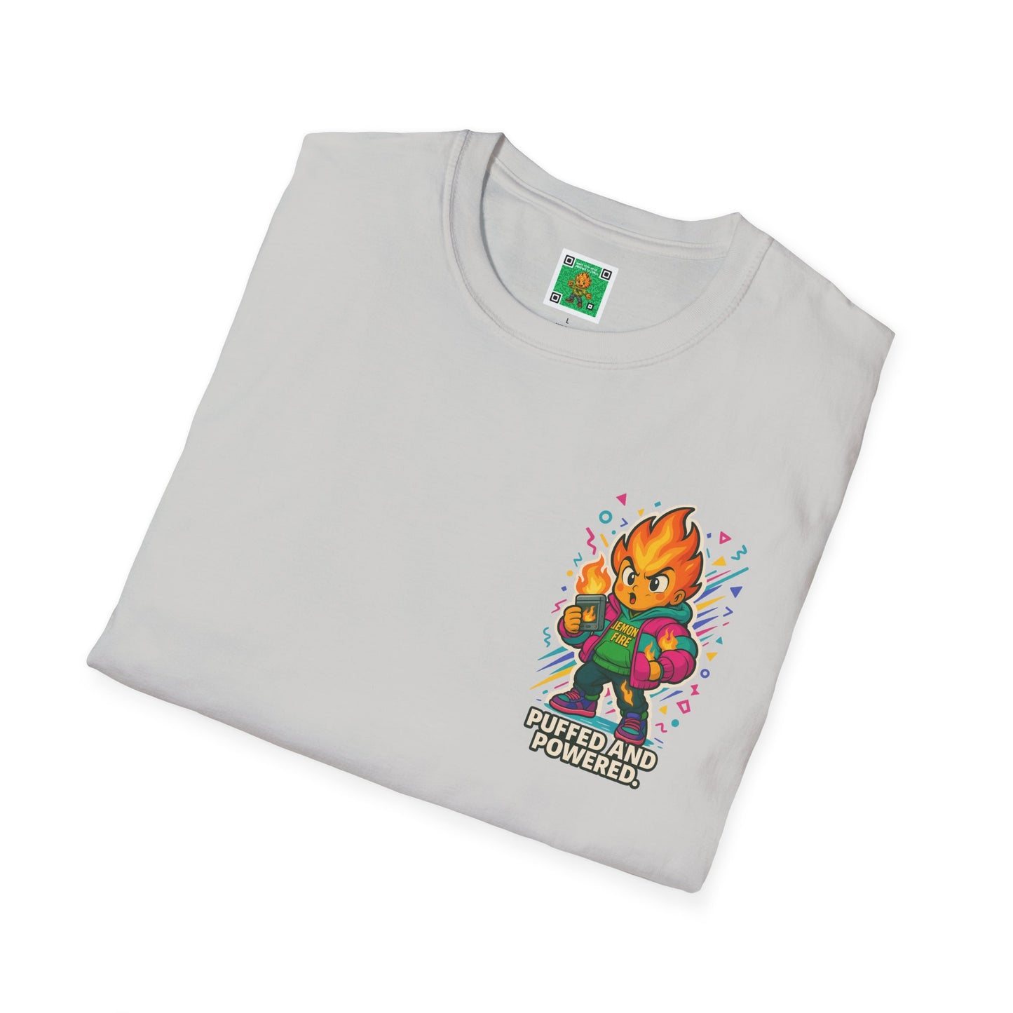 Puffed and Powered Unisex Softstyle T-Shirt | Fun Graphic Tee for All Occasions