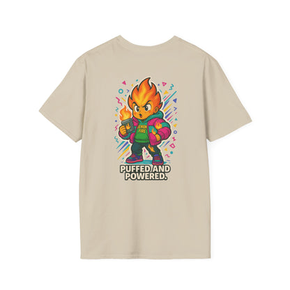 Puffed and Powered Unisex Softstyle T-Shirt | Fun Graphic Tee for All Occasions