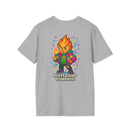 Puffed and Powered Unisex Softstyle T-Shirt | Fun Graphic Tee for All Occasions