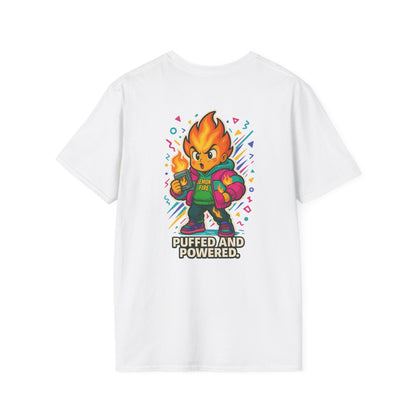 Puffed and Powered Unisex Softstyle T-Shirt | Fun Graphic Tee for All Occasions