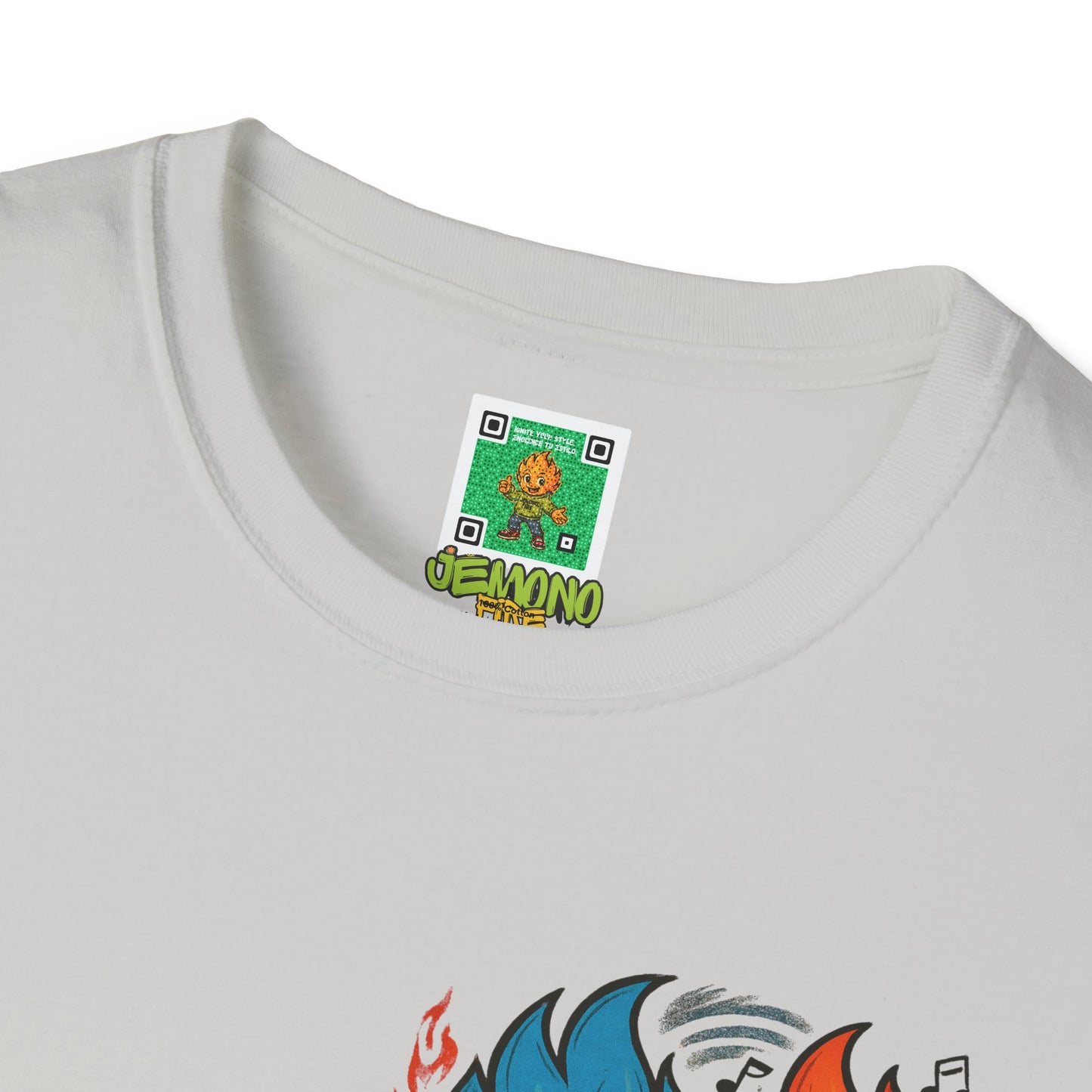 Burn the Stage" Short Sleeve Tee – Jemono Fire Edition Unisex Softstyle T-Shirt