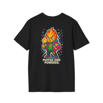 Puffed and Powered Unisex Softstyle T-Shirt | Fun Graphic Tee for All Occasions