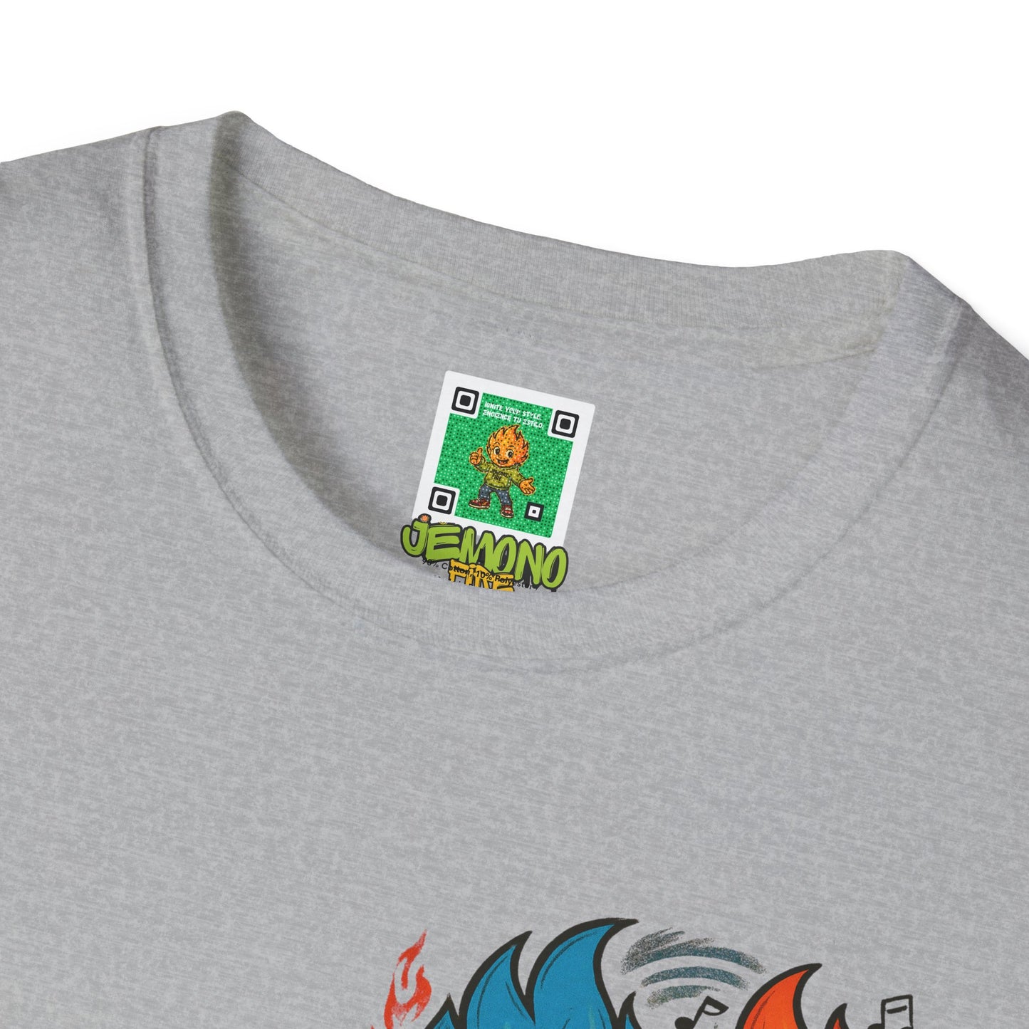 Burn the Stage" Short Sleeve Tee – Jemono Fire Edition Unisex Softstyle T-Shirt