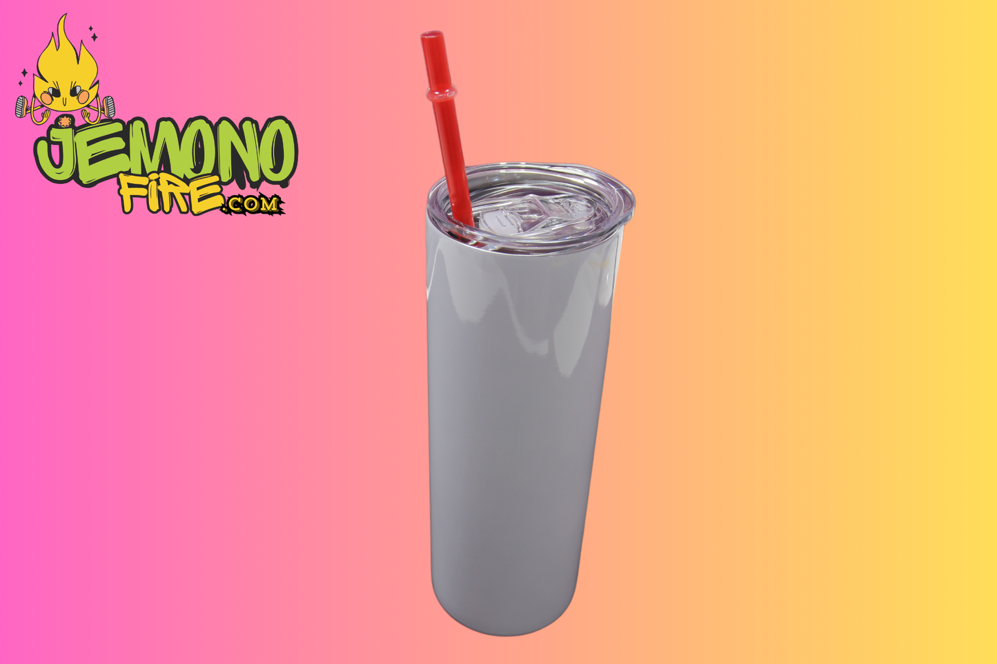 Custom 20oz Tumbler – Personalized Stainless Steel Cup with Straw