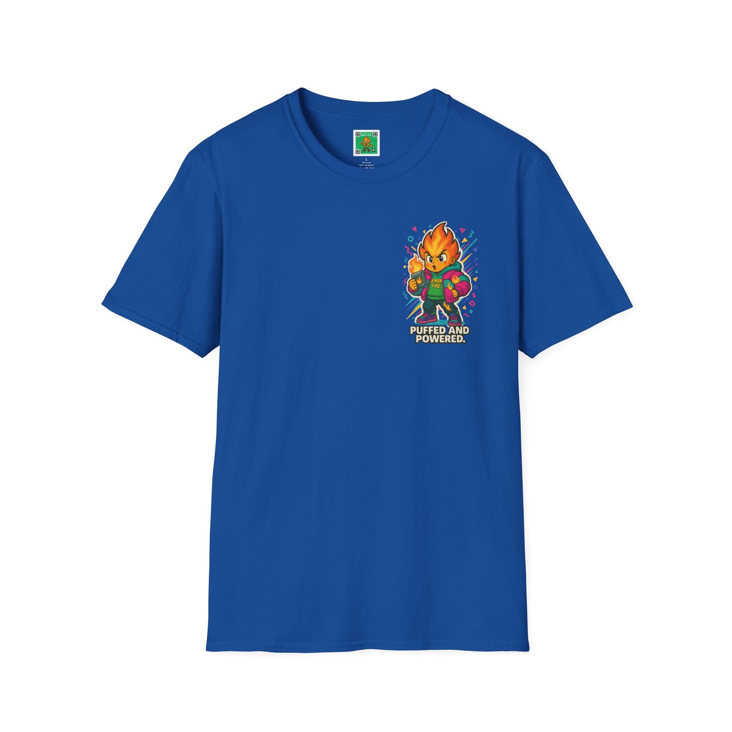 Puffed and Powered Unisex Softstyle T-Shirt | Fun Graphic Tee for All Occasions