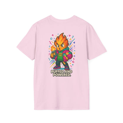 Puffed and Powered Unisex Softstyle T-Shirt | Fun Graphic Tee for All Occasions