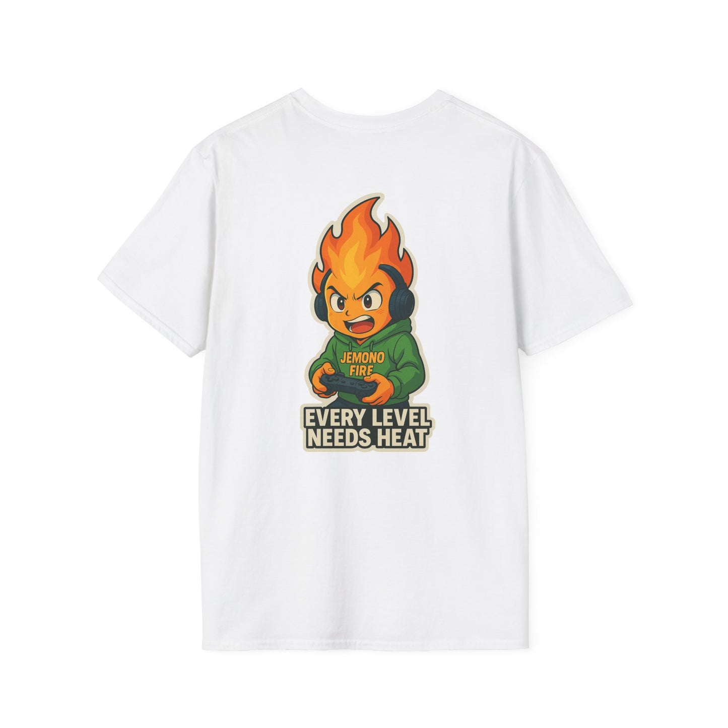 Unisex Softstyle T-Shirt - "Every Level Needs Heat" Gaming Tee