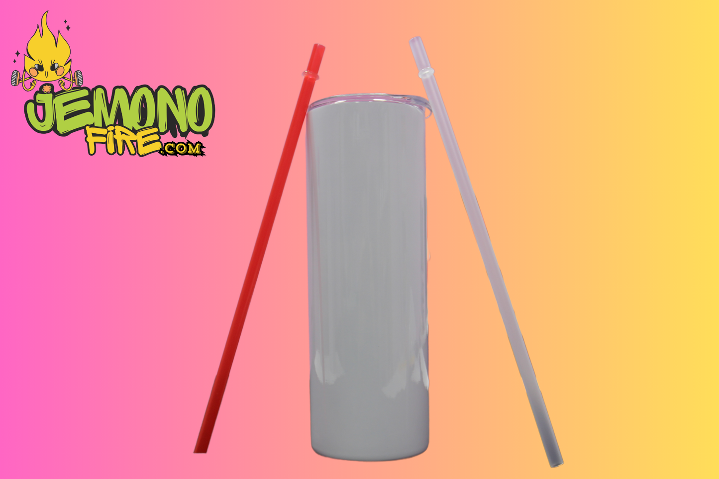 Custom 20oz Tumbler – Personalized Stainless Steel Cup with Straw