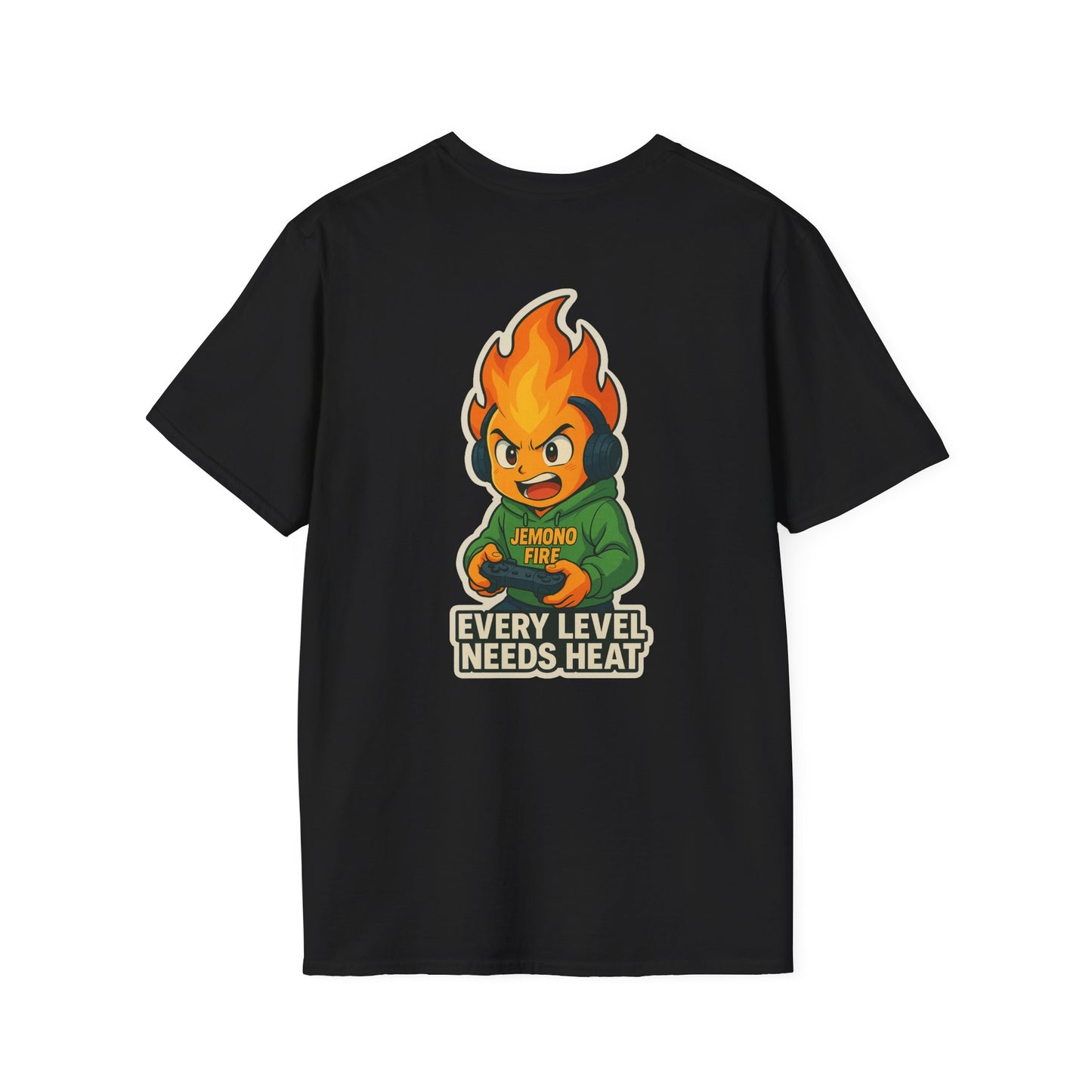 Unisex Softstyle T-Shirt - "Every Level Needs Heat" Gaming Tee
