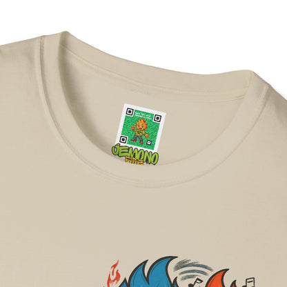 Burn the Stage" Short Sleeve Tee – Jemono Fire Edition Unisex Softstyle T-Shirt