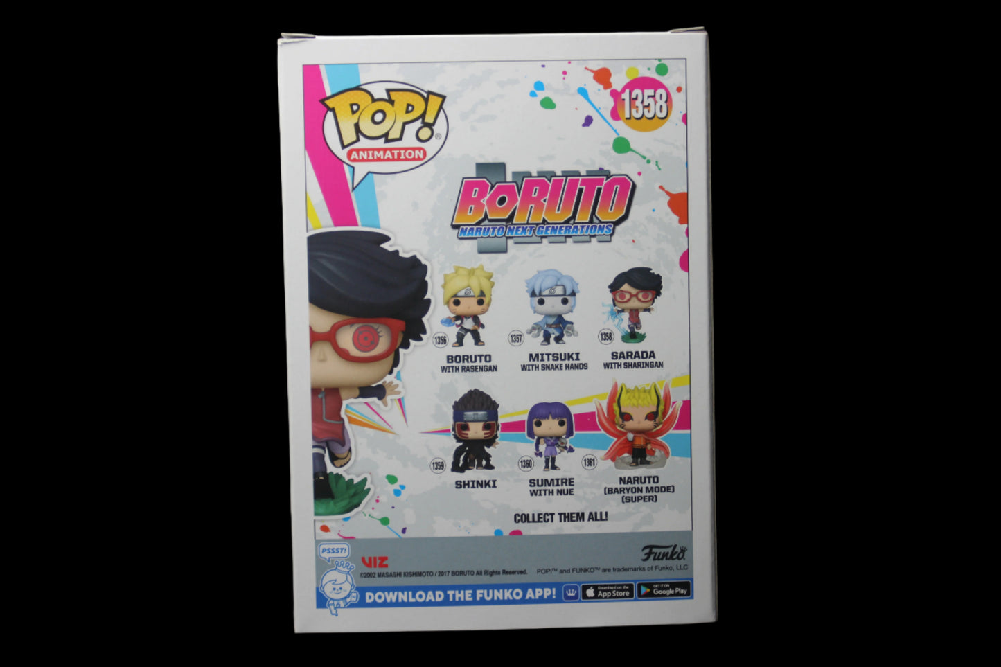 "Funko Pop! Sarada Uchiha with Sharingan - Boruto: Naruto Next Generations #1358 Collectible"