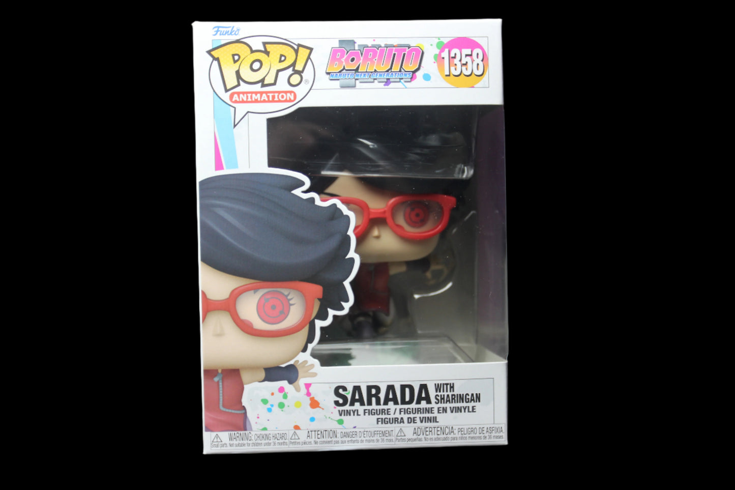 "Funko Pop! Sarada Uchiha with Sharingan - Boruto: Naruto Next Generations #1358 Collectible"