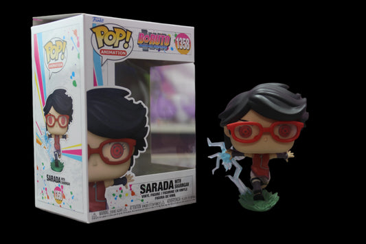 "Funko Pop! Sarada Uchiha with Sharingan - Boruto: Naruto Next Generations #1358 Collectible"